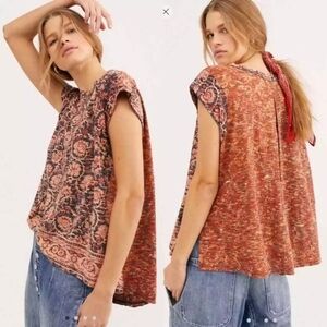 Free People High Tide Printed Tee